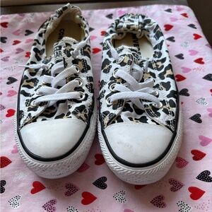 Converse Animal Print Sneakers with White Accents